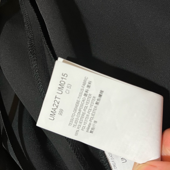 Armani Collezioni Black asymmetrical Dress Over the knee sleeveless size 4 - Picture 8 of 13